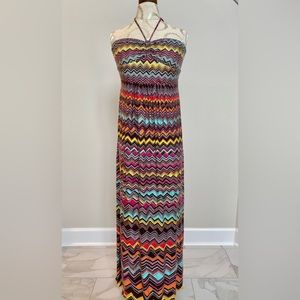 BCBG MAXAZRIA Maxi Halter Sundress Medium